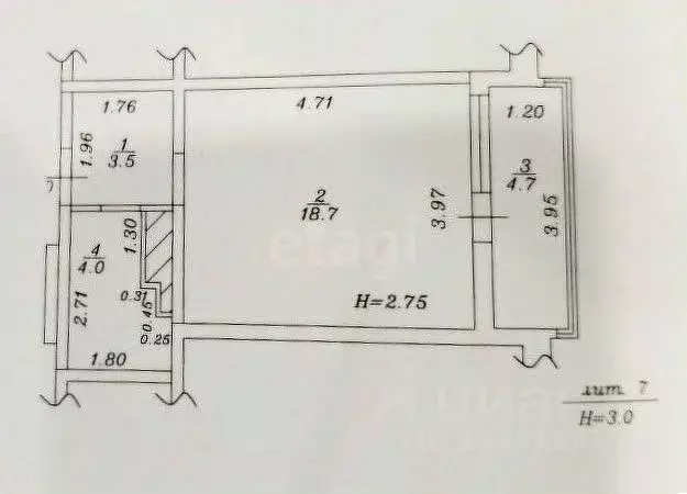 Студия Краснодарский край, Анапа Анапское ш., 24к6 (31.0 м) - Фото 1