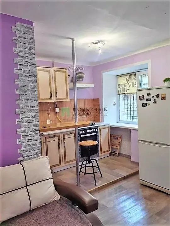 Студия Омская область, Омск ул. Всеволода Иванова, 12 (30.0 м) - Фото 0