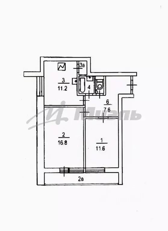 2-к кв. Москва Смирновская ул., 5 (51.2 м) - Фото 2