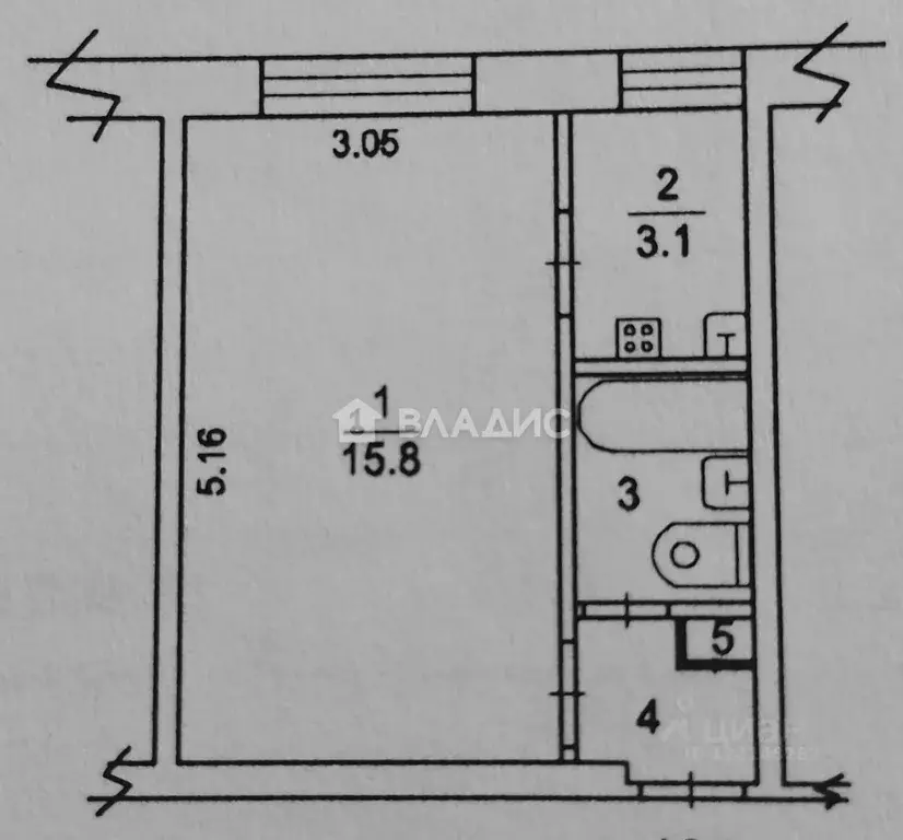 1-к кв. Московская область, Химки ул. Мичурина, 6 (23.6 м) - Фото 1
