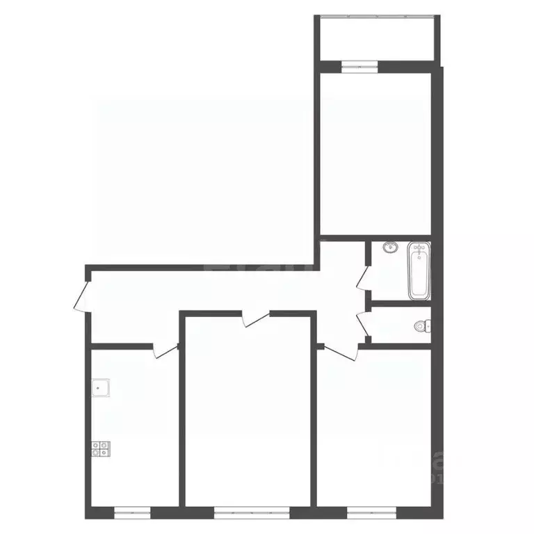 3-к кв. Тульская область, Тула ул. Михеева, 11А (70.4 м) - Фото 1