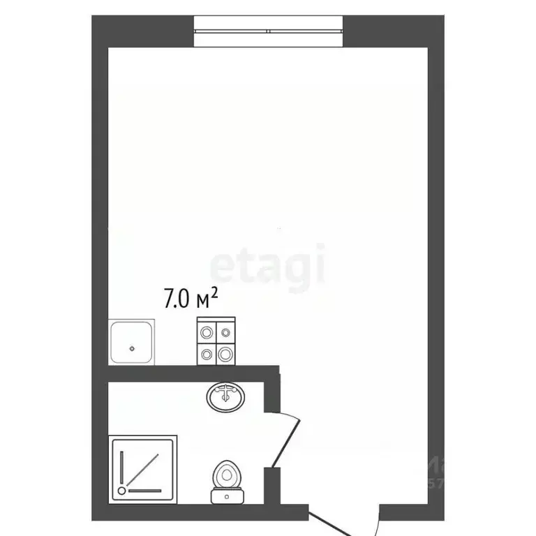 Студия Краснодарский край, Анапа ул. Ленина, 196 (19.0 м) - Фото 2