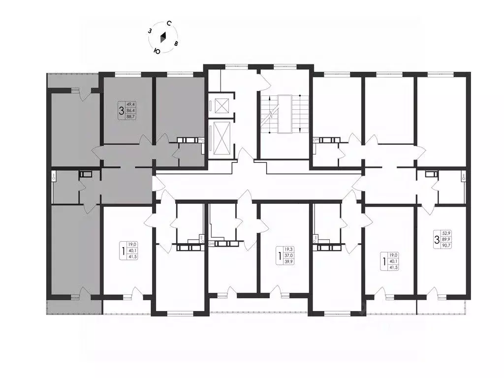 3-к кв. Воронежская область, Воронеж Первое Мая мкр, Май жилой ... - Фото 2