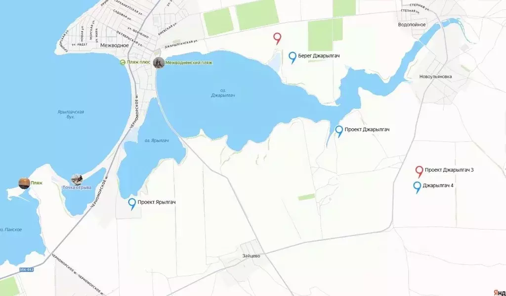 Участок в Крым, Черноморский район, Межводненское с/пос, с. Зайцево  ... - Фото 1