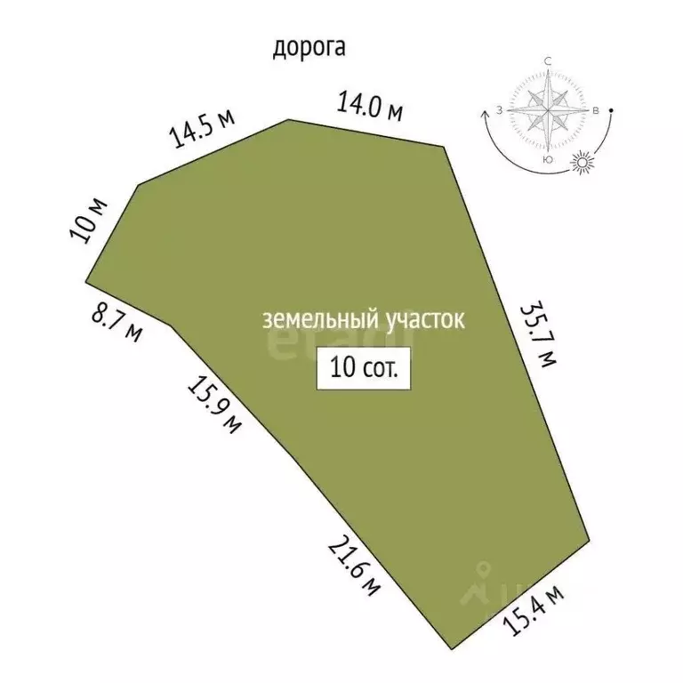 Участок в Крым, Ялта муниципальный округ, Виноградное пгт  (10.0 сот.) - Фото 1