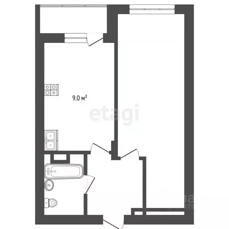 1-к кв. Ярославская область, Ярославль Красноборская ул., 38к3 (37.5 ... - Фото 2