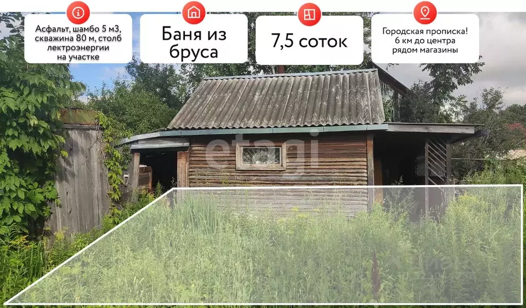 Участок в Хабаровский край, Хабаровск Березка СТ, 199 (7.5 сот.) - Фото 1