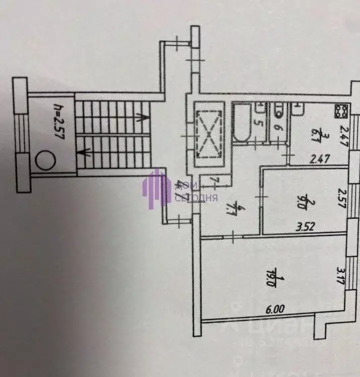 2-к кв. Московская область, Балашиха Советская ул., 7А (44.5 м) - Фото 2