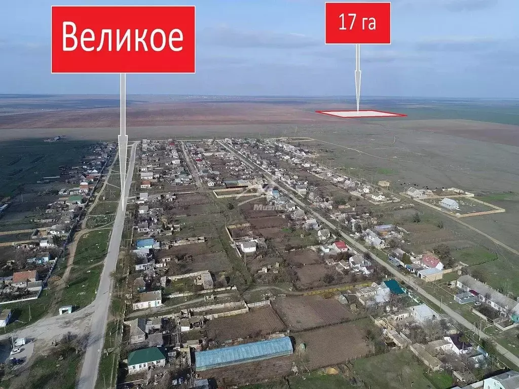 Участок в Крым, Сакский район, с. Суворовское ш. Красноярское (17.0 ... - Фото 1