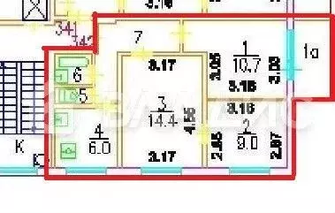 3-к. квартира, 51 м, 5/9 эт. - Фото 0