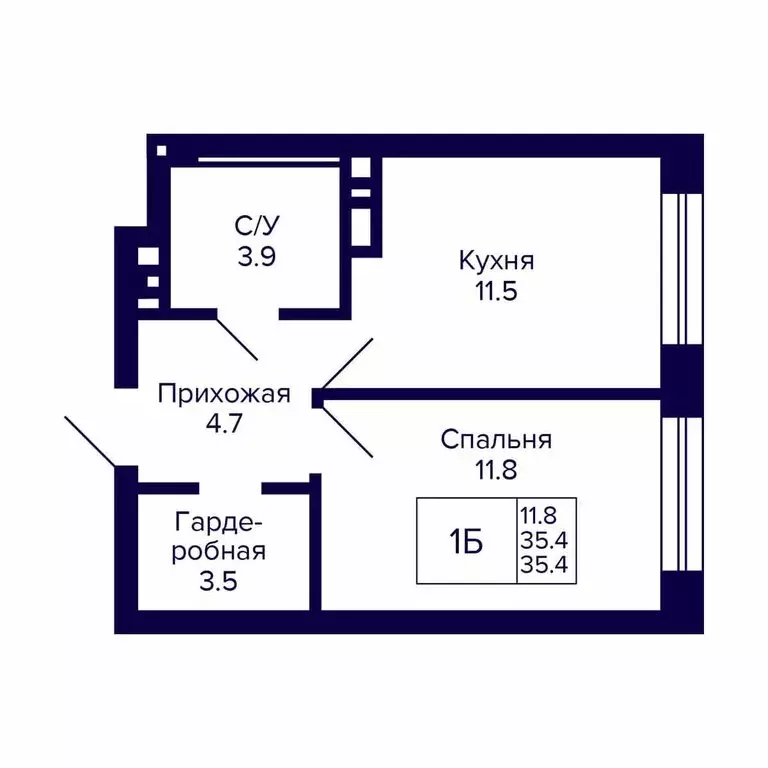 1-комнатная квартира: Новосибирск, жилой комплекс Сподвижники (35.4 м) - Фото 0