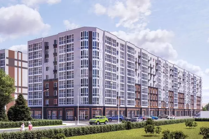2-к. квартира, 55,6 м, 3/9 эт. - Фото 1