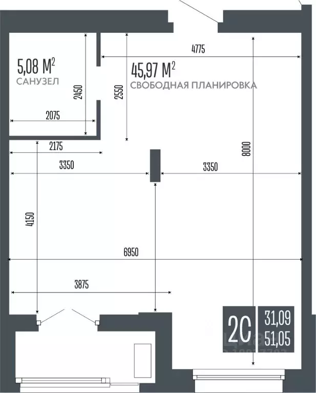 2-к кв. Алтайский край, Барнаул Opera Residence жилой комплекс, БС3 ... - Фото 0