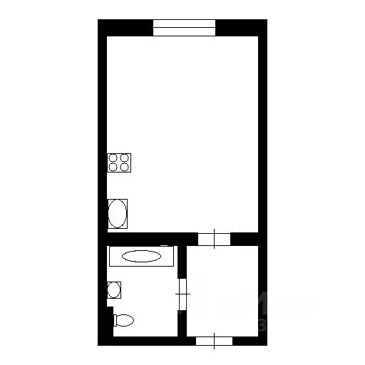 1-к кв. Курганская область, Шадринск Красноармейская ул., 68 (30.0 м) - Фото 2