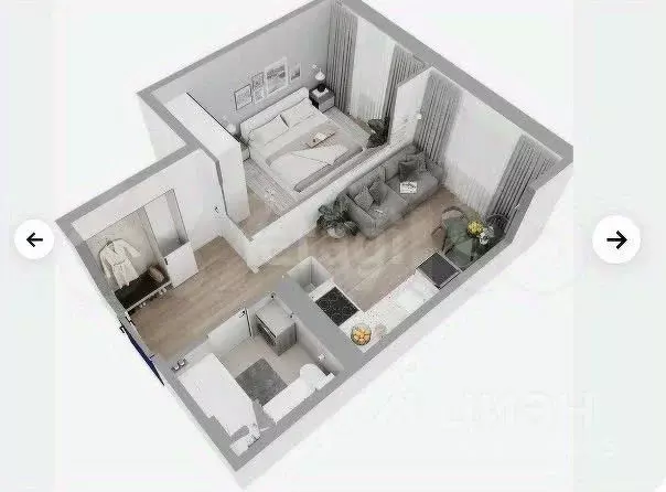 1-к кв. Пермский край, Пермь Целинная ул., 59к1 (34.7 м) - Фото 1