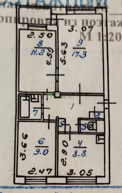 3-к кв. Иркутская область, Ангарск 17-й мкр, 2 (58.0 м) - Фото 1