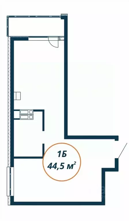 Студия Приморский край, Находка  (44.5 м) - Фото 1