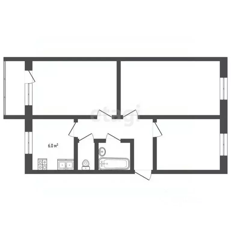 3-к кв. Ярославская область, Тутаевский муниципальный округ, ... - Фото 2