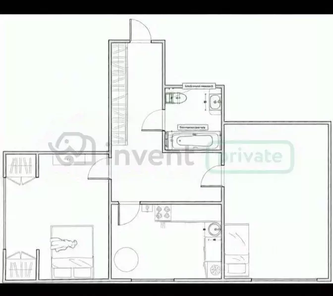 2-к кв. Калининградская область, Калининград ул. Маршала Баграмяна, 36 ... - Фото 2