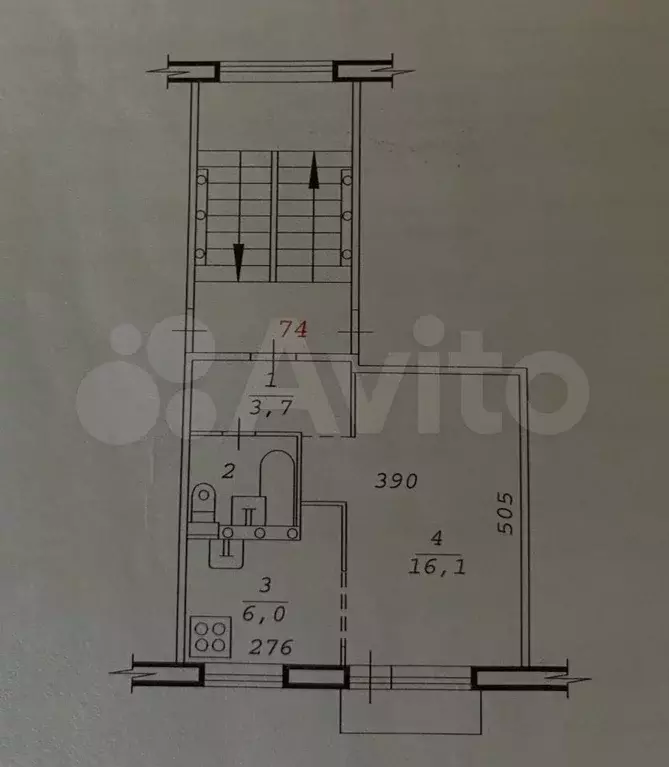 Квартира-студия, 29 м, 5/5 эт. - Фото 0