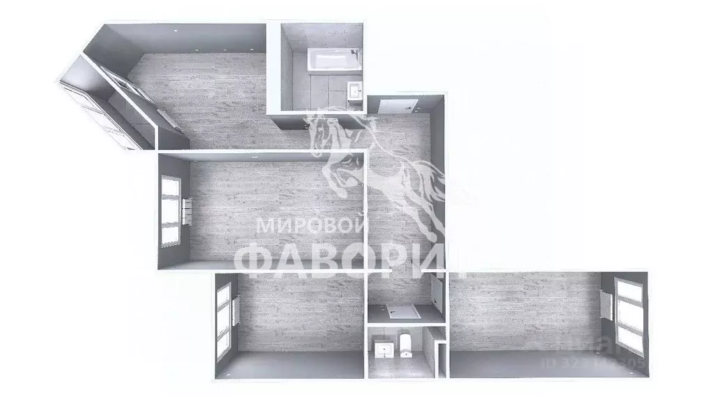 3-к кв. Оренбургская область, Оренбург Красный городок мкр,  (82.21 м) - Фото 2