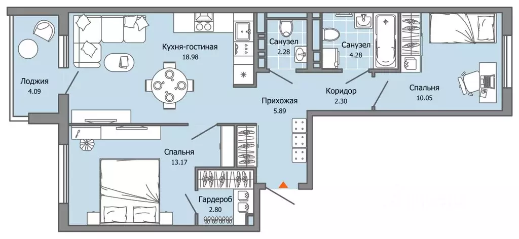 3-к кв. Ульяновская область, Ульяновск Город Новаторов жилой комплекс, ... - Фото 0