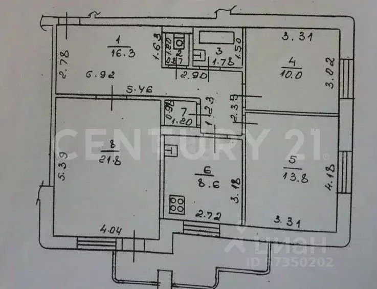 3-к кв. Липецкая область, Липецк ул. Доватора, 61 (81.7 м) - Фото 2