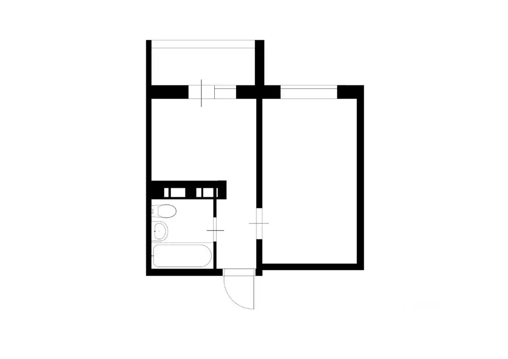 1-к кв. Татарстан, Казань ул. Батыршина, 18 (36.0 м) - Фото 1