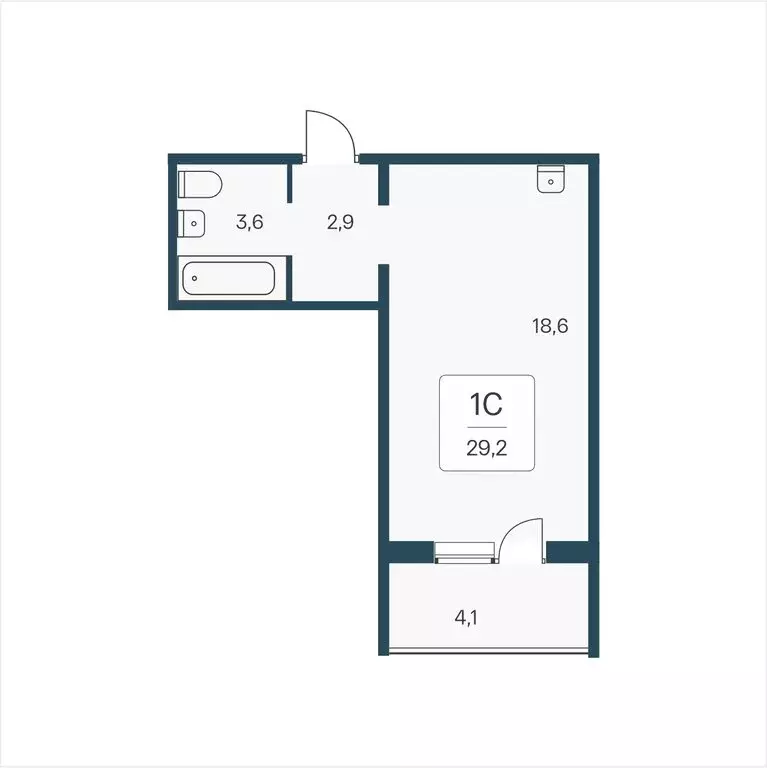 Квартира-студия: Новосибирск, Кедровая улица, 80/3 (29.2 м) - Фото 0
