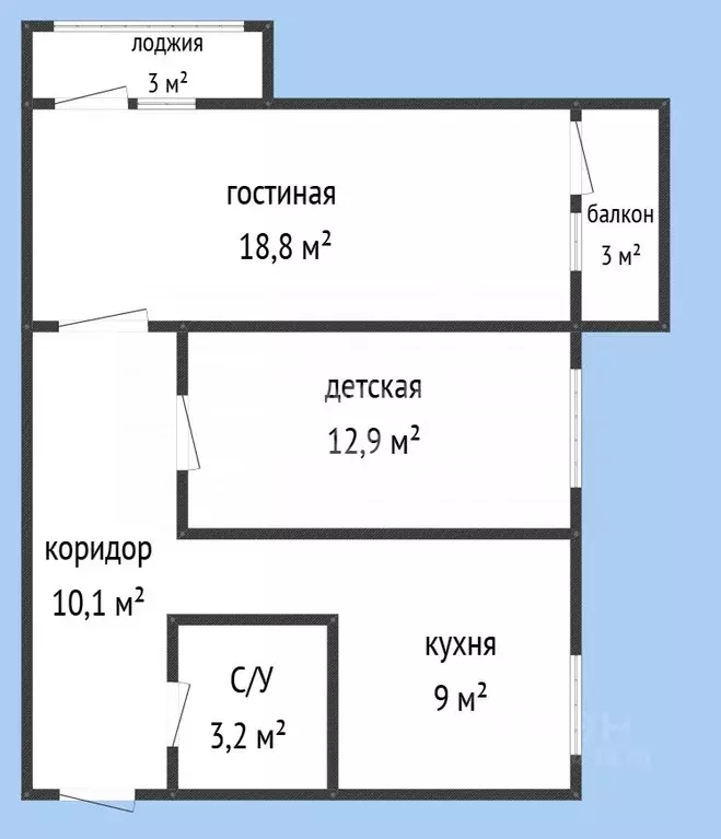 2-к кв. Дагестан, Махачкала просп. Казбекова, 117А (57.1 м) - Фото 2