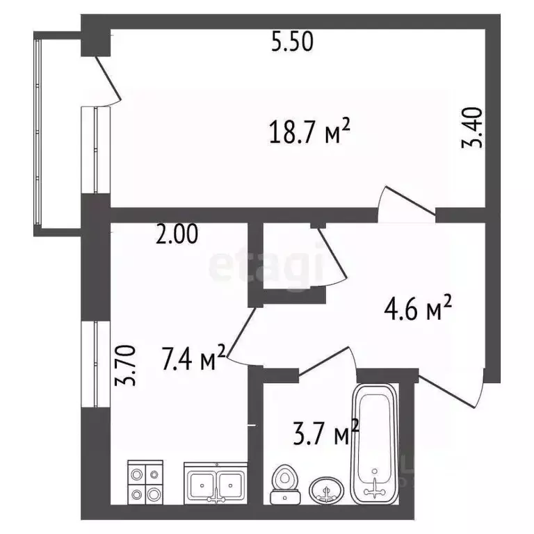 1-к кв. Крым, Красногвардейский район, Октябрьское пгт ул. Цурцумия ... - Фото 1