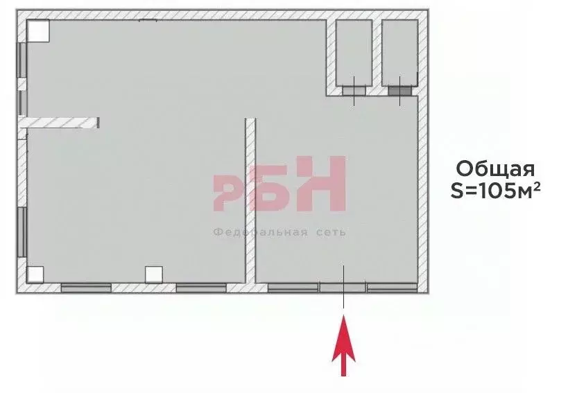 Торговая площадь в Тюменская область, Тюмень Полевая ул., 117к7 (105 ... - Фото 2