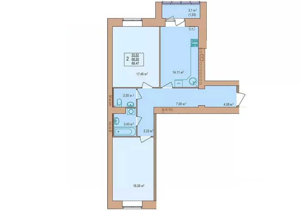2-к кв. Костромская область, Кострома Якиманиха мкр, Энергия жилой ... - Фото 1