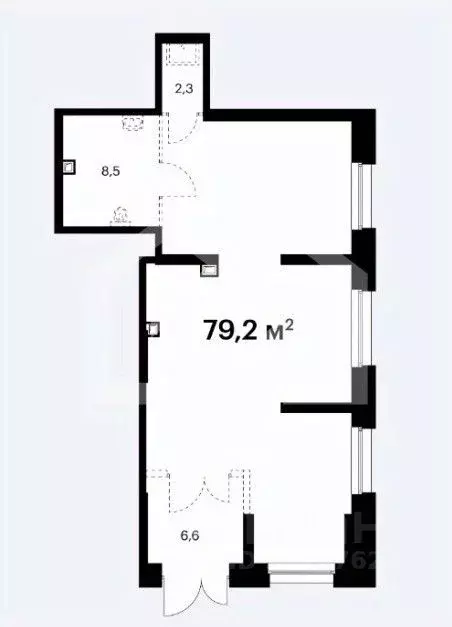 Торговая площадь в Московская область, Мытищи ул. Колонцова, 2Бк2 (79 ... - Фото 2