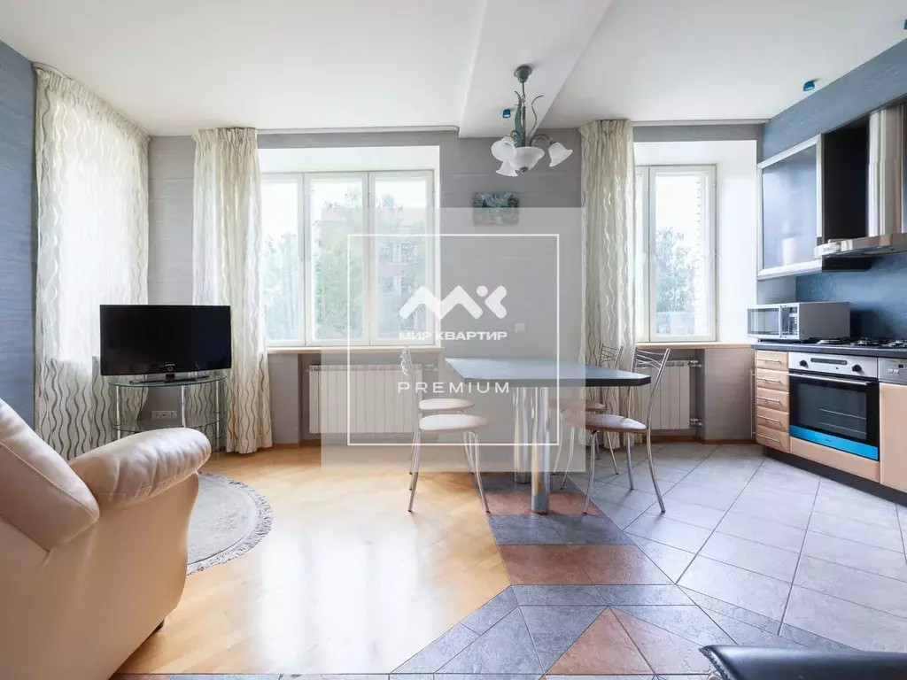 3-к кв. Санкт-Петербург Петровская наб., 4 (100.0 м) - Фото 1