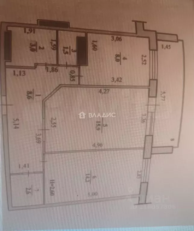 2-к кв. Волгоградская область, Городище рп ул. Нефтяников, 11 (53.8 м) - Фото 2
