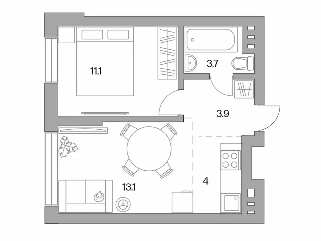 2-комнатная квартира: Королёв, микрорайон Болшево, Полевая улица, 7 ... - Фото 1