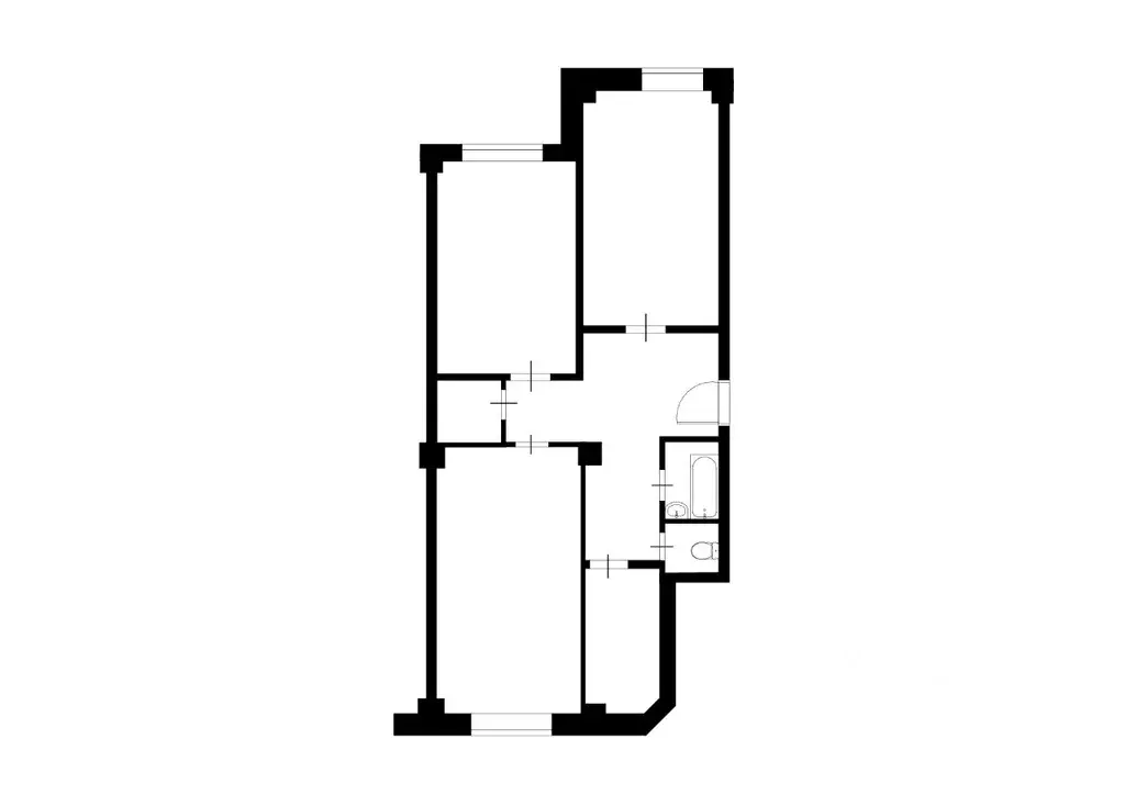 3-к кв. Москва ул. Скульптора Мухиной, 12К1 (75.0 м) - Фото 2