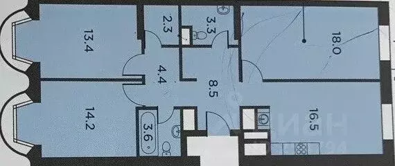 4-к кв. Москва ул. Архитектора Щусева, 5к2 (82.0 м) - Фото 2