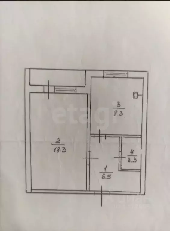 1-к кв. Саратовская область, Саратов Шарковка мкр, 3 (38.1 м) - Фото 1