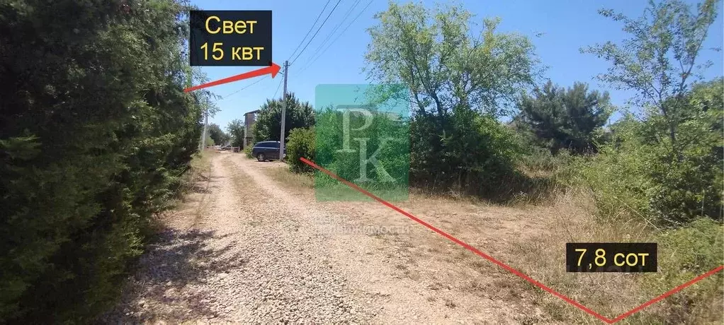 Участок в Севастополь Теремок садоводческое товарищество, 33 (7.8 ... - Фото 1