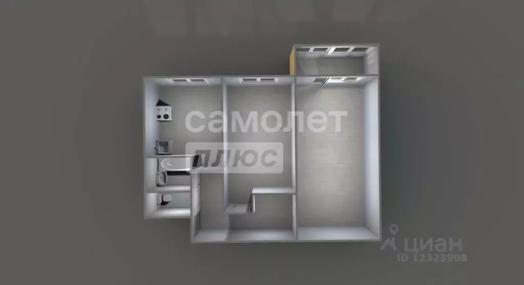 2-к кв. Московская область, Подольск Октябрьский просп., 5 (42.1 м) - Фото 2