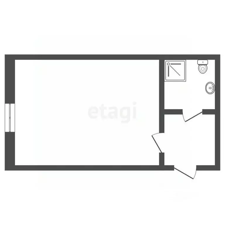 Студия Тюменская область, Тюмень ул. Республики, 229 (24.3 м) - Фото 0