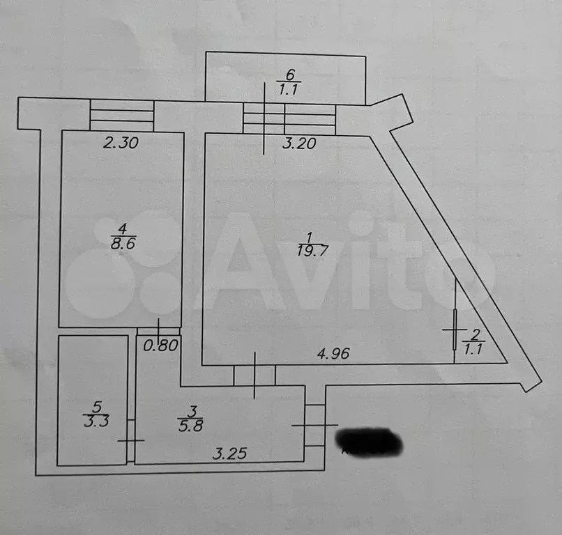 1-к. квартира, 38,5 м, 6/9 эт. - Фото 0