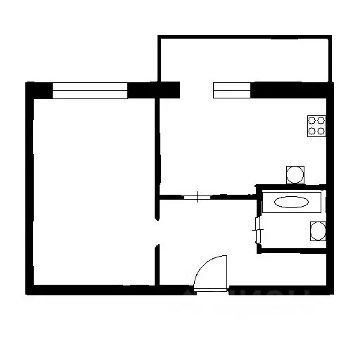 1-к кв. Санкт-Петербург, Санкт-Петербург, Павловск Слуцкая ул., 13к5 ... - Фото 2