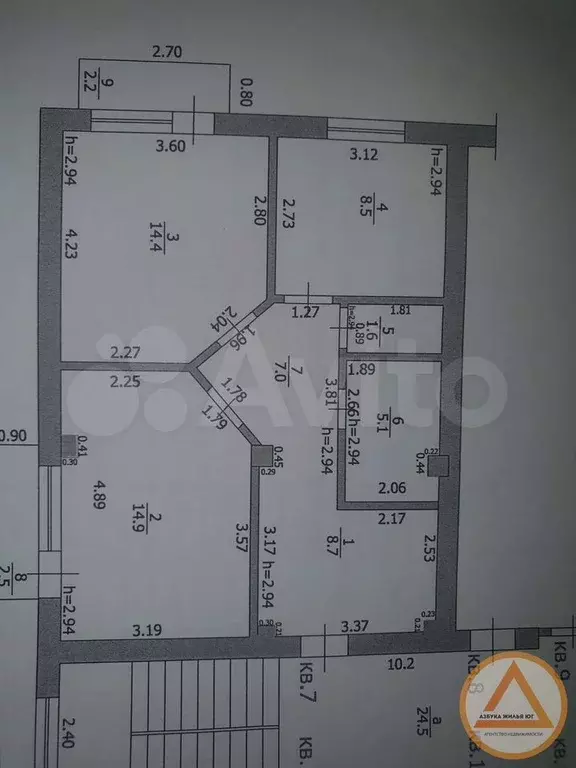 2-к. квартира, 60,2 м, 3/6 эт. - Фото 0