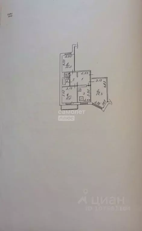 3-к кв. Липецкая область, Липецк Московская ул., 135 (61.9 м) - Фото 2