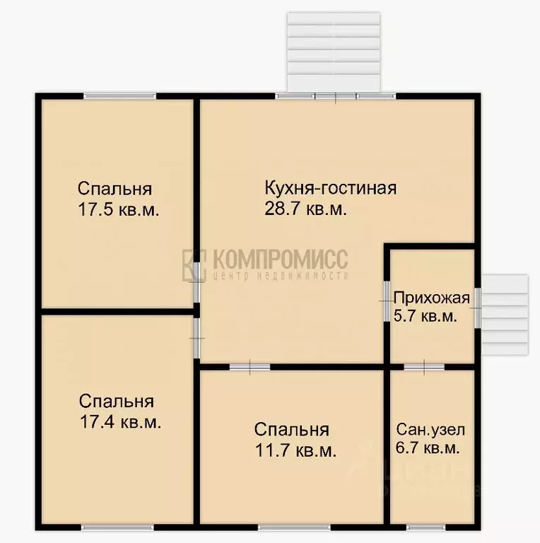 Дом в Краснодарский край, Абинский район, Холмское с/пос, Холмская ... - Фото 1