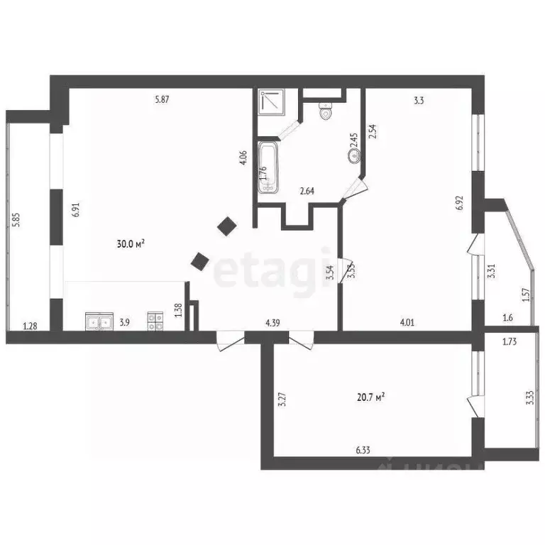 3-к кв. Орловская область, Орел Холодная ул., 8 (116.5 м) - Фото 2