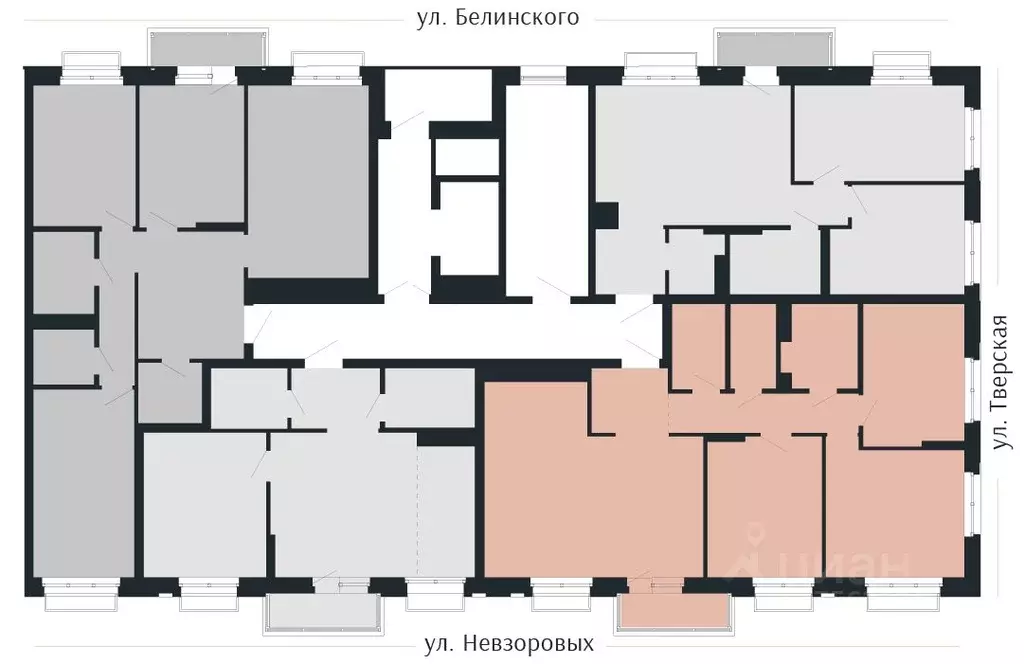 3-к кв. Нижегородская область, Нижний Новгород Резиденция жилой ... - Фото 1